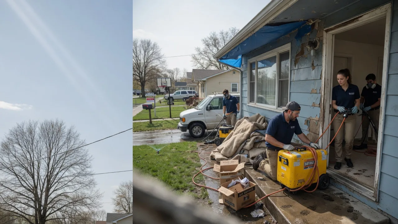 Basement Flood Cleanup in De Witt, IA near me